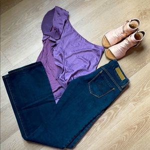 Seven 7 Premium Denim EUC Dark wash Bootcut Jeans